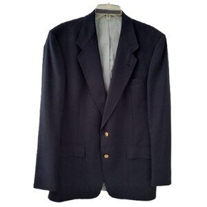 Jack Nicklaus Tournament Series Sports Coat/Blazer Blue wGold Buttons- Men's 42L